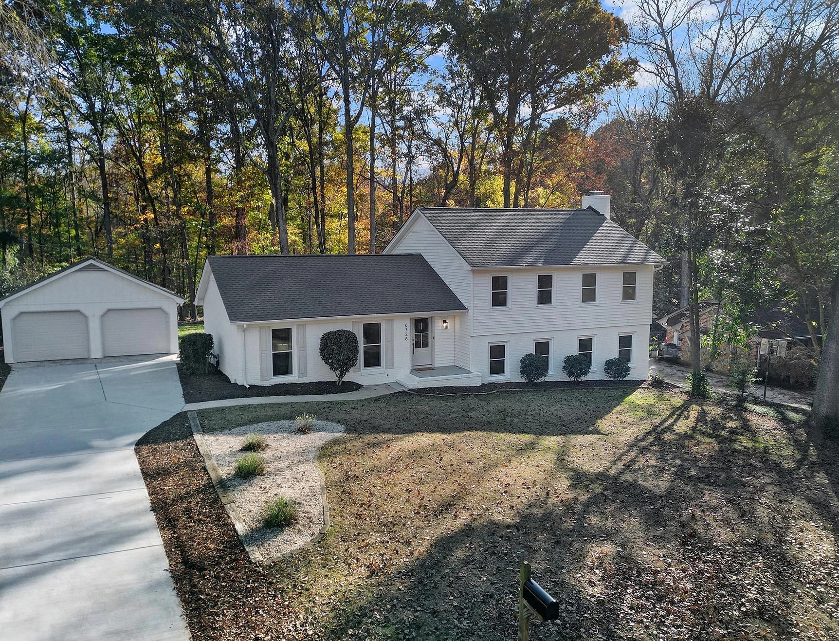 Completed exterior at the Rocky Falls Road project